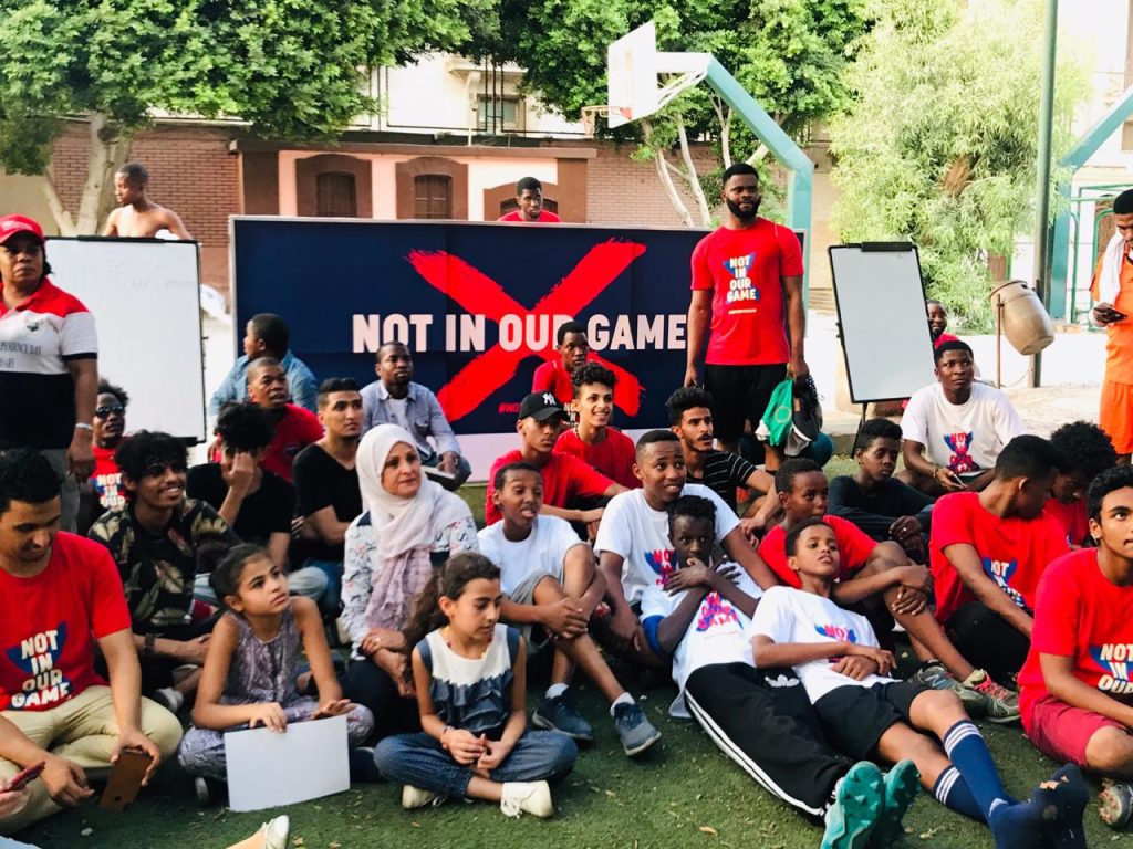 Mission 89 Not In Our Game Campaign with IOM Egypt